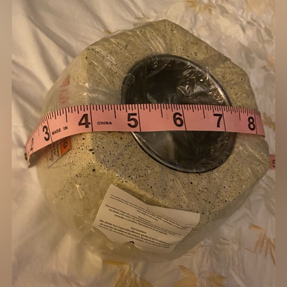 NWT Hexagonal Speckled Heavy Stone Decor w/Fireš„Feature-Indoors/Outdoors/Camping - Picture 9 of 16
